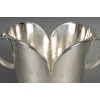 Art Deco Modernist Champagne Bucket in Hammered Silver Metal by Jean DESPRES | Biron