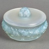 Boîte « Primevères » verre opalescent patiné bleu de René LALIQUE | Biron 