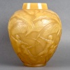 Vase « Archers » verre butterscotch patiné sépia de René LALIQUE | Biron 