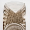 Carafe "Reine Marguerite" verre blanc patiné sépia et émaillé brun de René LALIQUE 