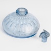 Flacon « Au Cœur des Calices » verre bleu ciel patiné gris de René LALIQUE pour Coty | Biron 