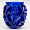 Vase « Tourbillons » cristal bleu de LALIQUE | Biron 