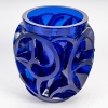 Vase « Tourbillons » cristal bleu de LALIQUE | Biron 