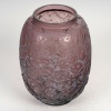 Vase « Monnaie Du Pape » verre améthyste patiné gris de René LALIQUE | Biron 