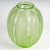 Vase « Biskra » verre vert clair patiné blanc de René LALIQUE | Biron 