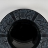 Cendrier "Archers" verre noir patiné blanc de René LALIQUE 