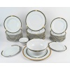 Service "Torsadior" porcelaine de Christian DIOR - 41 Pièces 