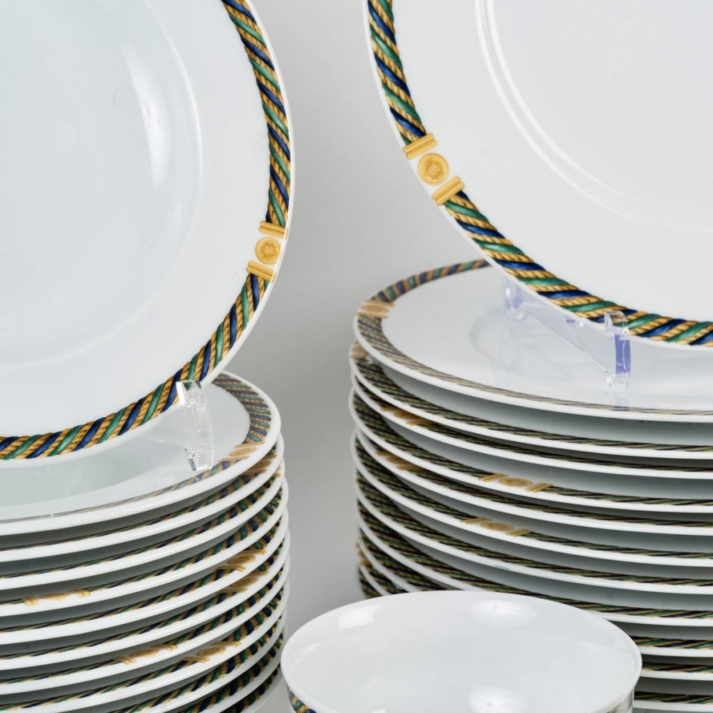 Service "Torsadior" porcelaine de Christian DIOR - 41 Pièces 