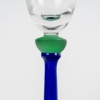 Service de Verres "Torsadior" cristal blanc, blanc et bleu de Christian DIOR 