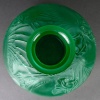 Vase "Poissons" verre vert émeraude patiné blanc de René LALIQUE 