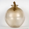 Vase « Ronsard » verre blanc patiné sépia de René LALIQUE | Biron 