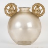 Vase « Ronsard » verre blanc patiné sépia de René LALIQUE | Biron 