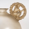 Vase « Ronsard » verre blanc patiné sépia de René LALIQUE | Biron 