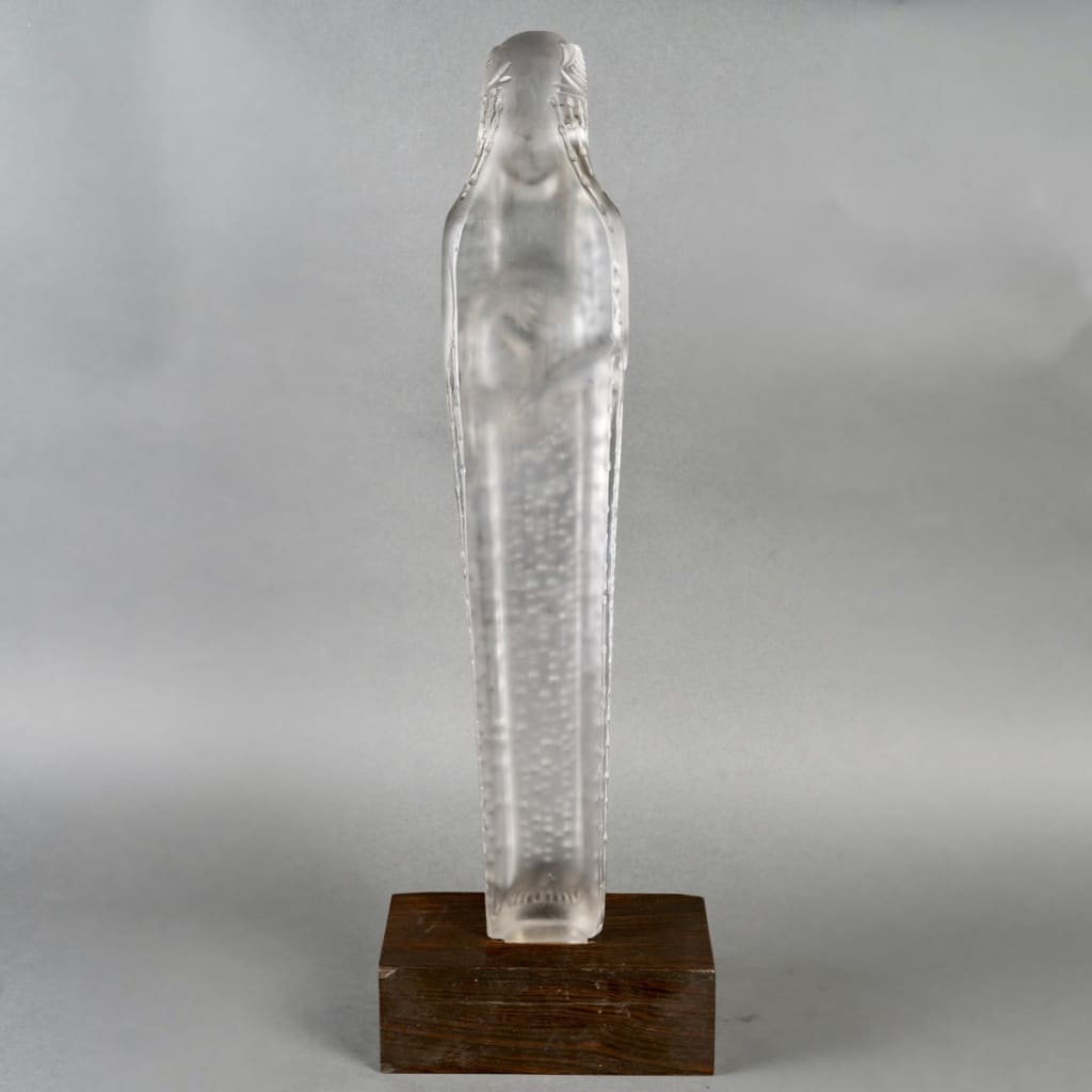 Statue "Source de la Fontaine - Mélite" verre blanc de René LALIQUE 