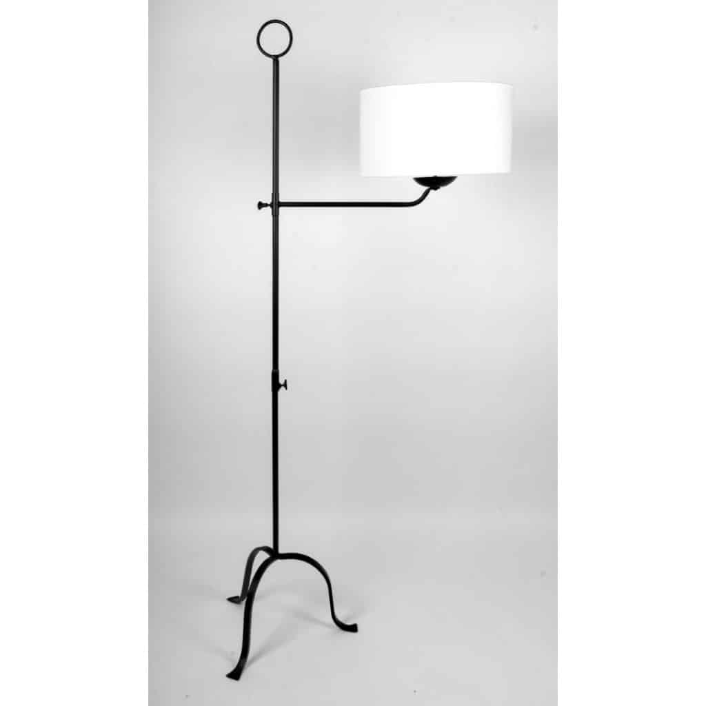 1960 Original, Paire de lampadaires en fer forgé des Ateliers Vallauris | Biron 