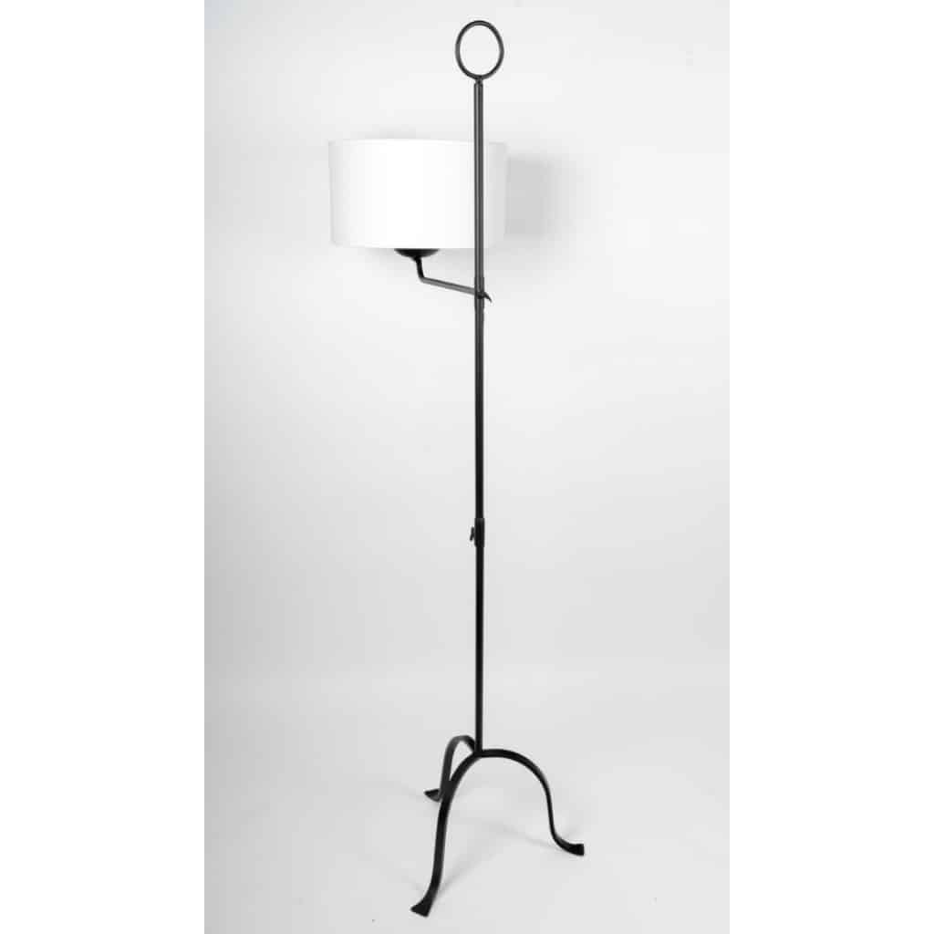 1960 Original, Paire de lampadaires en fer forgé des Ateliers Vallauris | Biron 