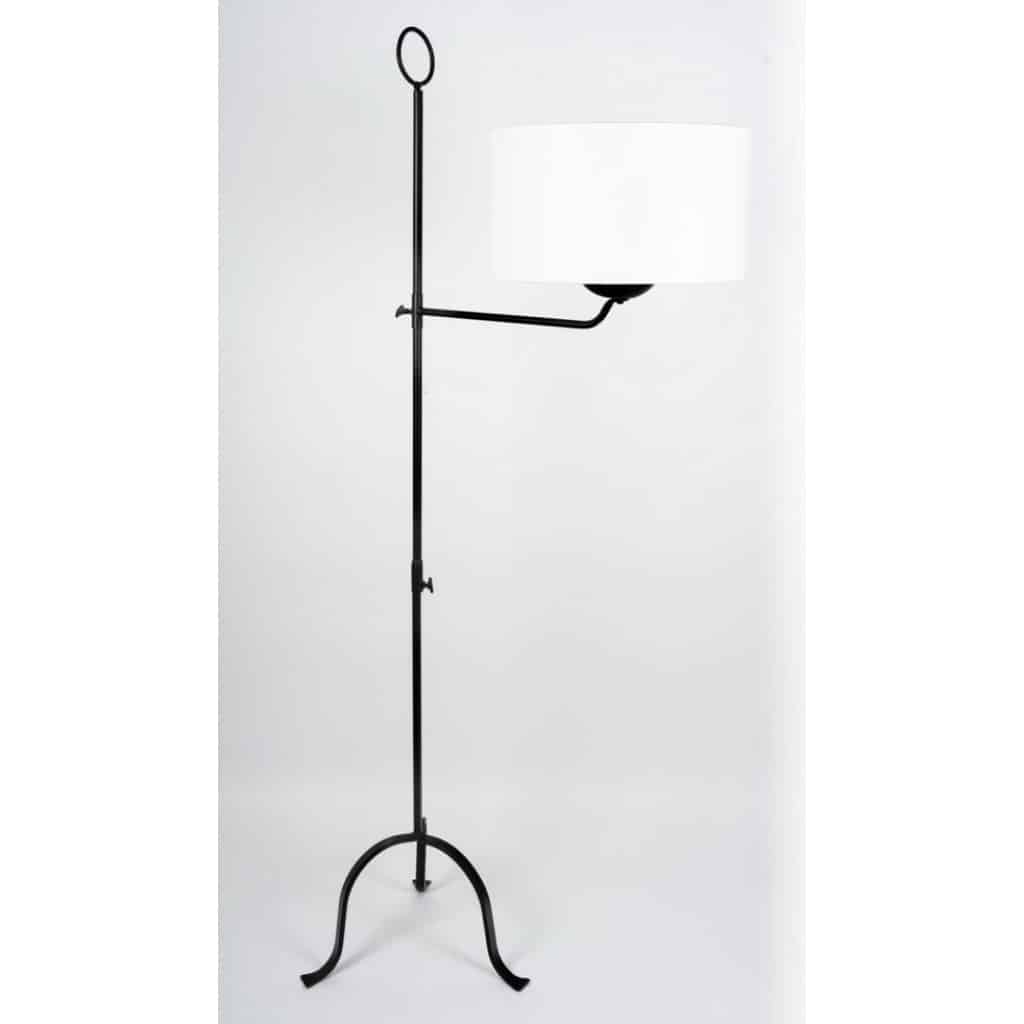 1960 Original, Paire de lampadaires en fer forgé des Ateliers Vallauris | Biron 