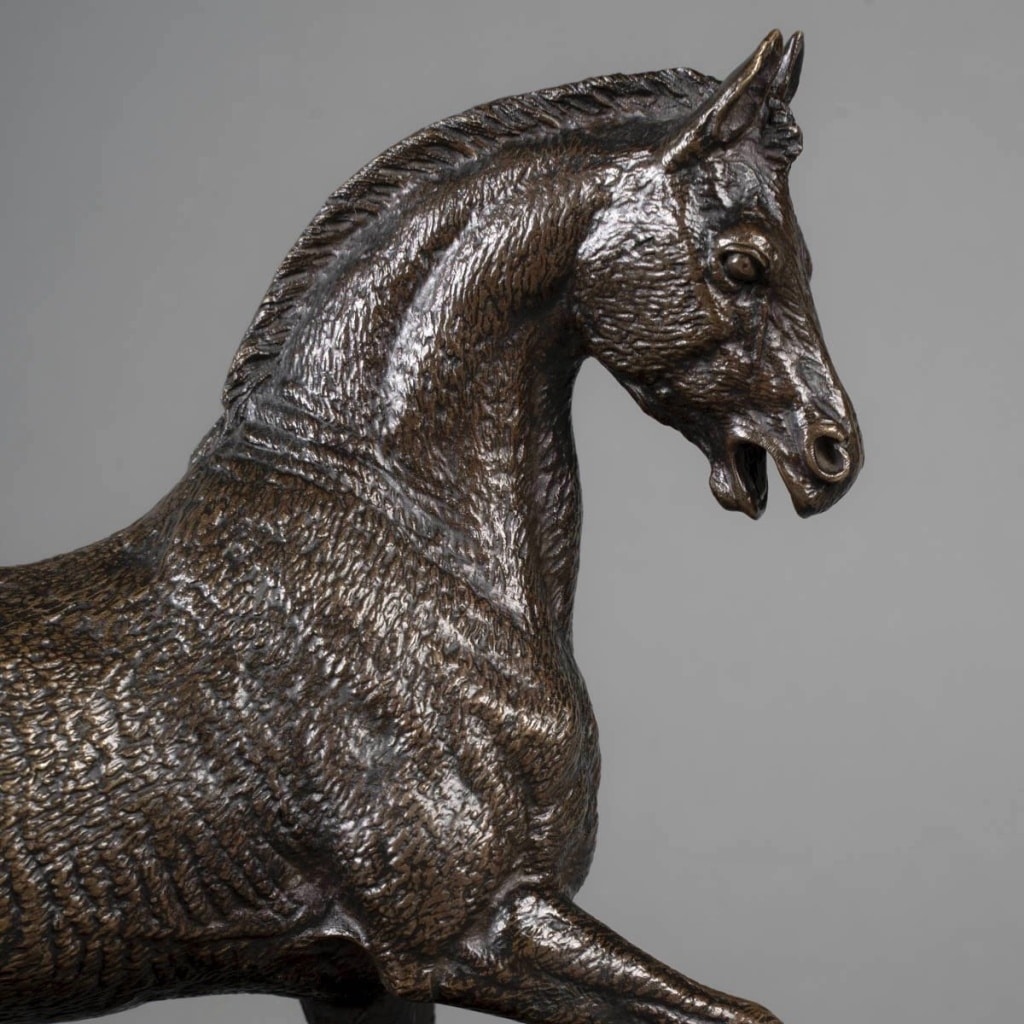 Sculpture – Étalon , Paul – Édouard Delabrièrre (1829-1912) – Bronze | Biron 