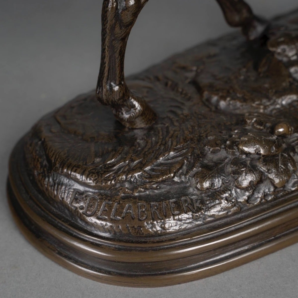 Sculpture – Étalon , Paul – Édouard Delabrièrre (1829-1912) – Bronze | Biron 