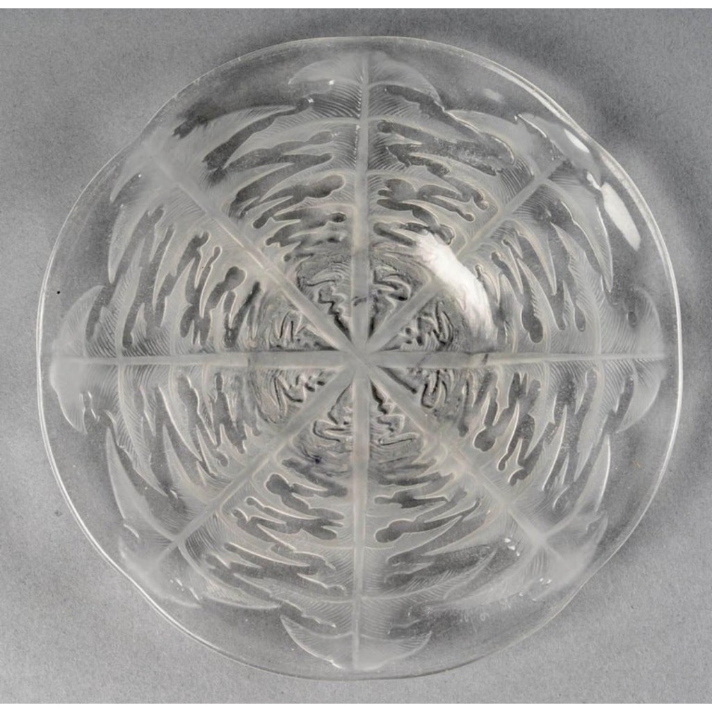 Service "Pissenlit" verre blanc de René LALIQUE - 20 Pièces 