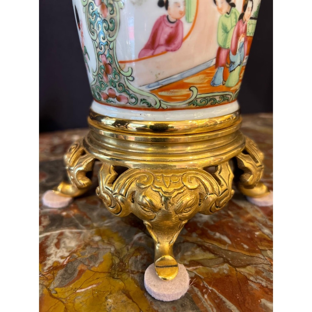 Paire de lampes en porcelaine de canton | Biron 