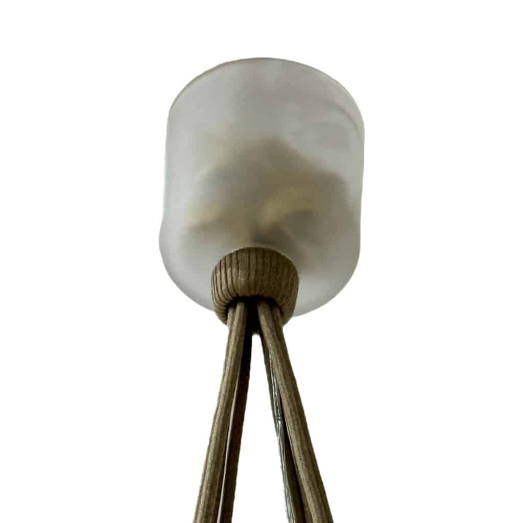 Suspension « Soleil » verre opalescent de René LALIQUE | Biron 