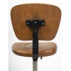 Siège de bureau des années 1960, design mid-century, métal et skaï. | Biron 