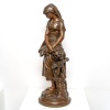 Sculpture – Jeune Fille à La Gerbe De Blé , Mathurin Moreau (1822-1912) – Bronze | Biron 