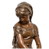 Sculpture – Jeune Fille à La Gerbe De Blé , Mathurin Moreau (1822-1912) – Bronze | Biron 