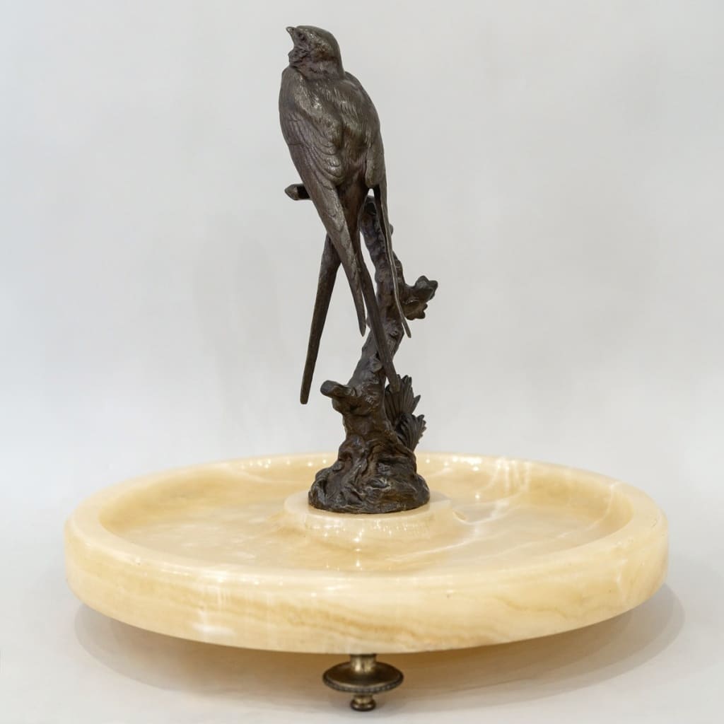 Hirondelle Sur Une Branche , Paul Comoléra (1818-1897) | Biron 