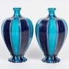 Théodore Deck (1823-1891) Rare Paire de Vases en Faïence Émaillée, circa 1875 | Biron 