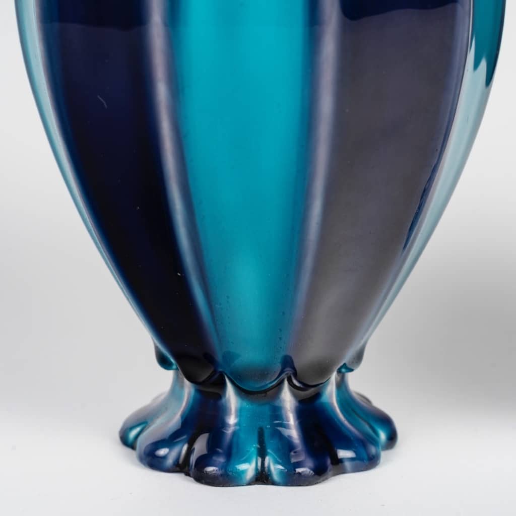 Théodore Deck (1823-1891) Rare Paire de Vases en Faïence Émaillée, circa 1875 | Biron 