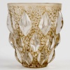 Vase « Rampillon » verre blanc patiné sépia de René LALIQUE | Biron 