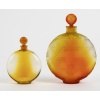 Paire de Flacons « Vers le Jour » verre ambre dégradé de René LALIQUE pour Worth | Biron 
