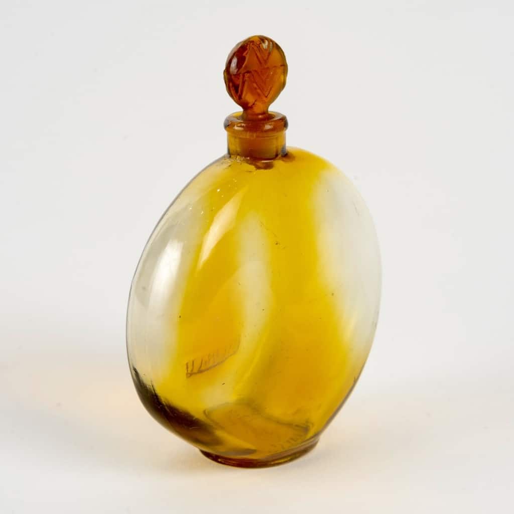 Paire de Flacons « Vers le Jour » verre ambre dégradé de René LALIQUE pour Worth | Biron 