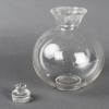 Service à Liqueur « Coquelicot » verre blanc émaillé noir de René LALIQUE – 8 Pièces | Biron 