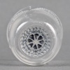 Service à Liqueur « Coquelicot » verre blanc émaillé noir de René LALIQUE – 8 Pièces | Biron 