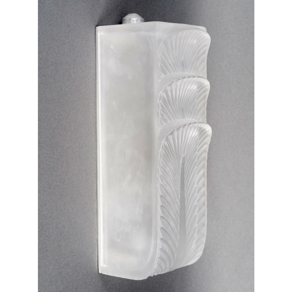 Paire d’Appliques « Languedoc » verre blanc de René LALIQUE | Biron 