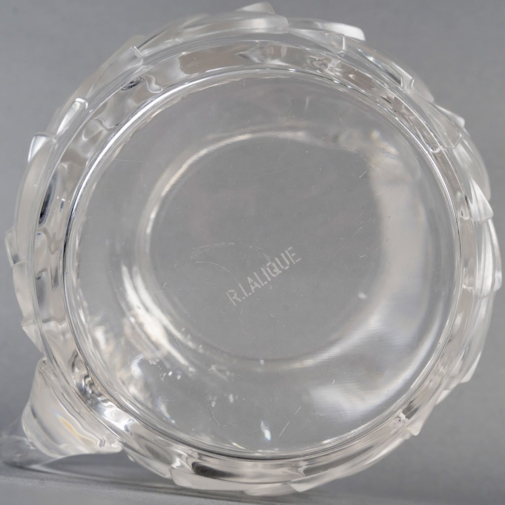 Service à Orangeade « Blidah » verre blanc de René LALIQUE – 8 Pièces | Biron 