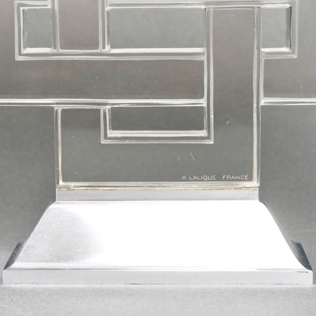 Paire de Lampes « Entrelacs » verre blanc de René LALIQUE | Biron 