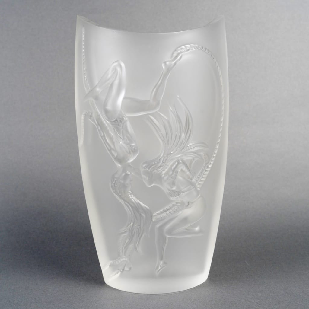 Vase « Cordes » cristal blanc de LALIQUE FRANCE | Biron 