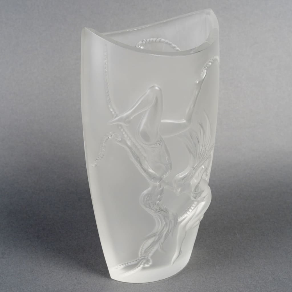 Vase « Cordes » cristal blanc de LALIQUE FRANCE | Biron 