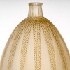 Vase « Mimosa » verre blanc patiné sépia de René LALIQUE | Biron 