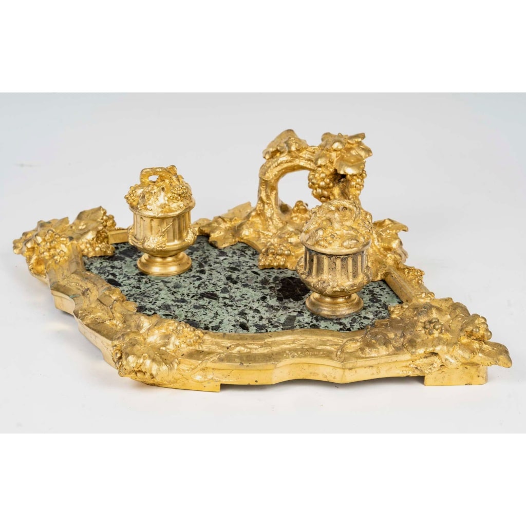 Albert Marionnet (1852-1910), Encrier Naturaliste Belle Époque, circa 1900 | Biron 
