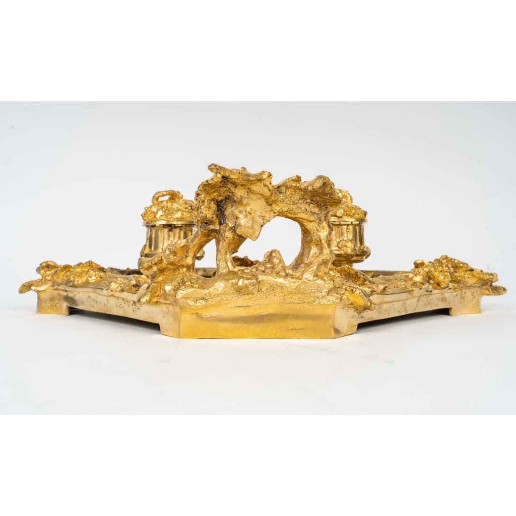 Albert Marionnet (1852-1910), Encrier Naturaliste Belle Époque, circa 1900 | Biron 