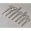 Ménagère Art Deco Moderniste « Charnière » inox de HERMES Paris – 91 Pièces | Biron 