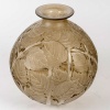 Vase « Milan » verre blanc patiné sépia de René LALIQUE | Biron 