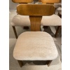 Série de 6 chaises en noyer et velours mohair de Mario MARENCO | Biron 