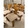 Série de 6 chaises en noyer et velours mohair de Mario MARENCO | Biron 