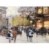 GALIEN LALOUE Tableau 20è Paris Animation Aux 3 Quartiers à La Madeleine Gouache Aquarelle Certificat d’authenticité | Biron 